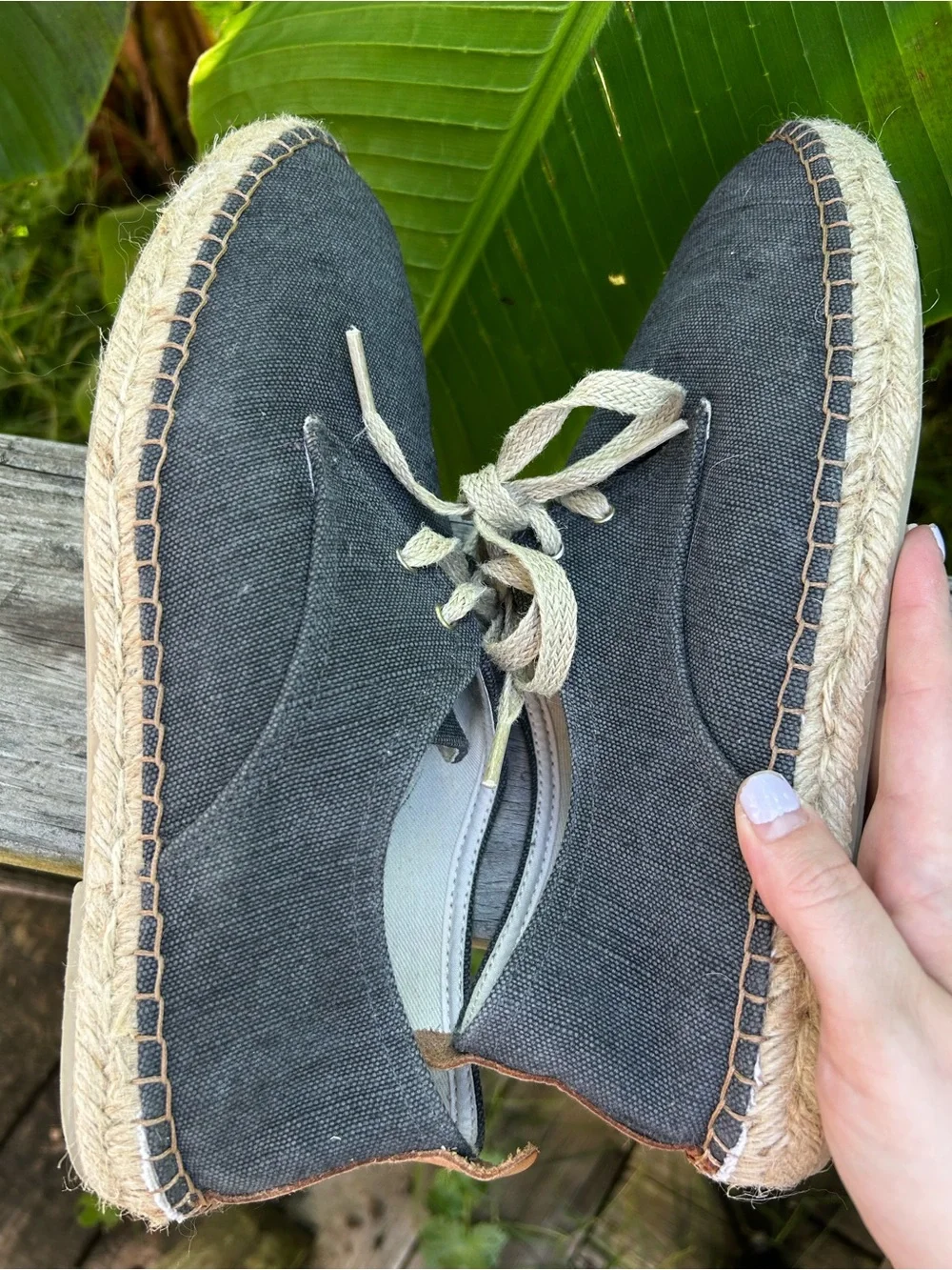 Toni Pons Espadrille Dixon Lace Up Blue Vegan Shoes Made In Spain Mens 10  EU 44